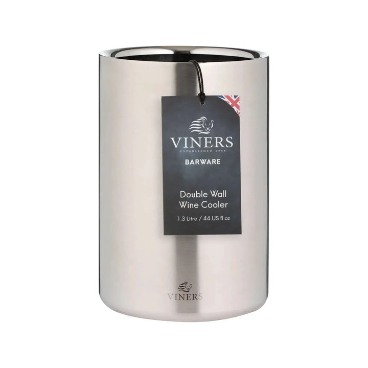 Viners 1.3L Silver Double Wall Wine Cooler