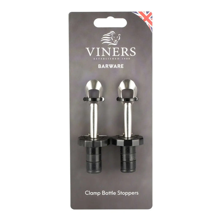 Viners 2pc Clamp Bottle Stopper Set