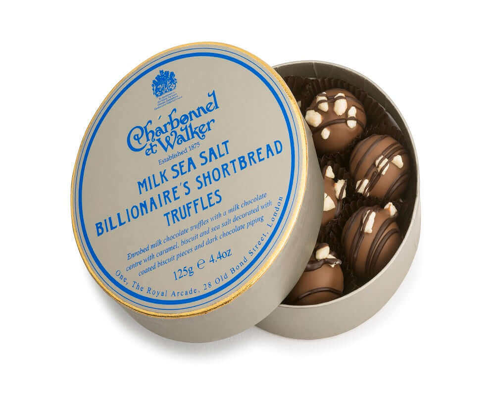 Sea Salt Billionaires Shortbread Truffles Round 125g