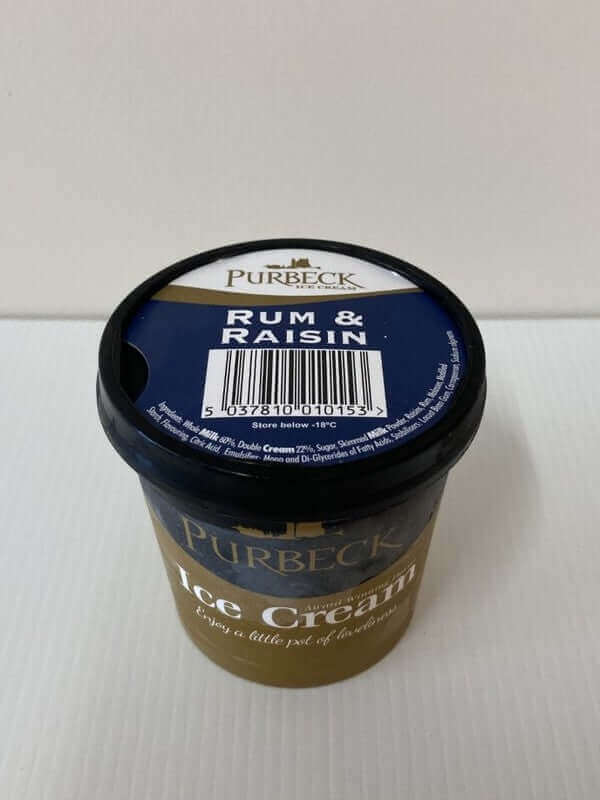 Purbeck Ice Cream Rum & Raisin 125ml