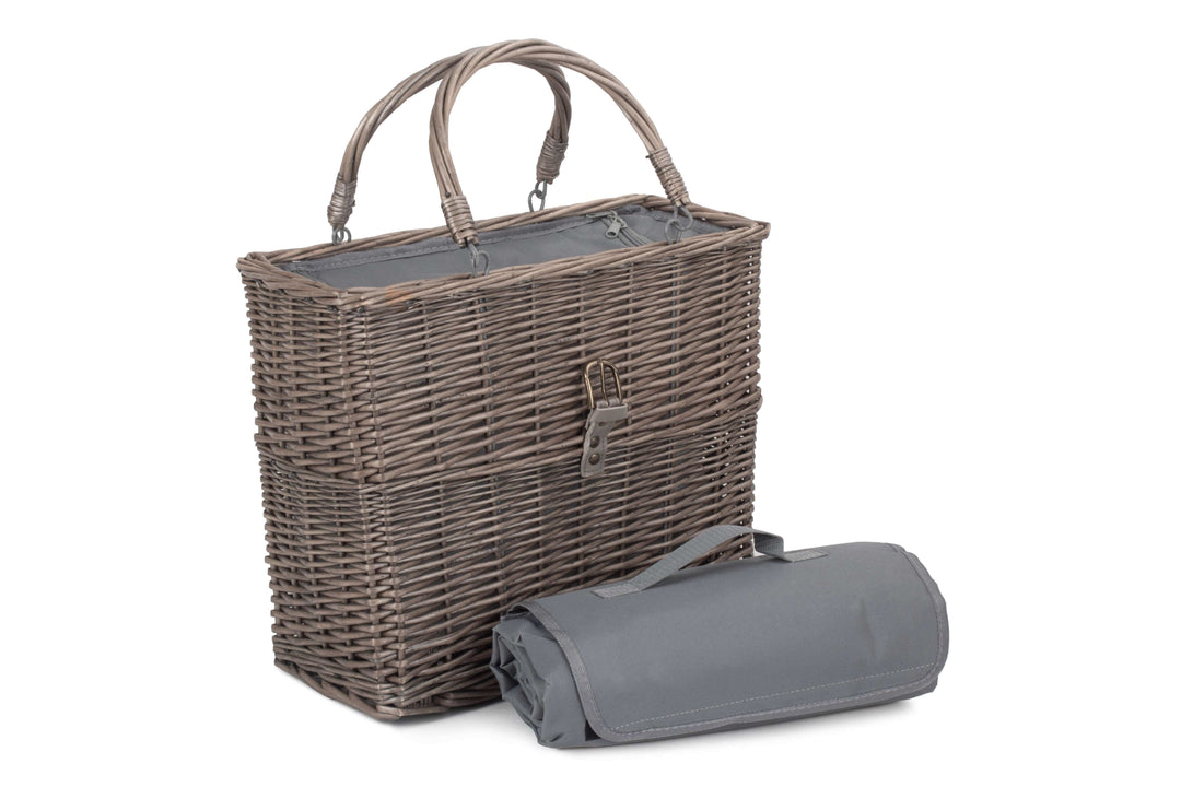 Grey Chiller Basket and Picnic Blanket