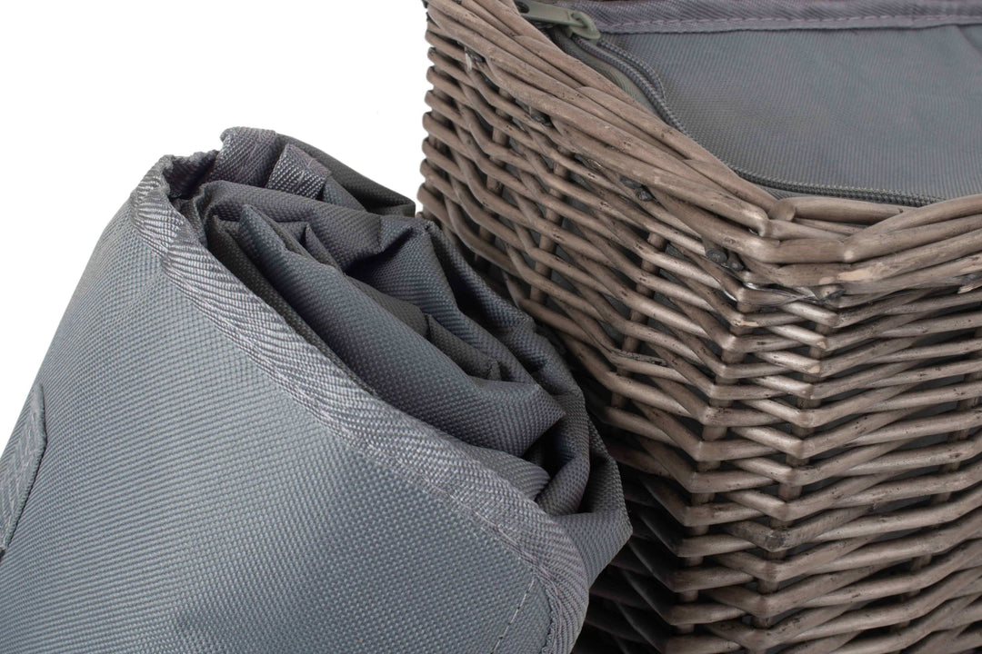 Grey Chiller Basket and Picnic Blanket