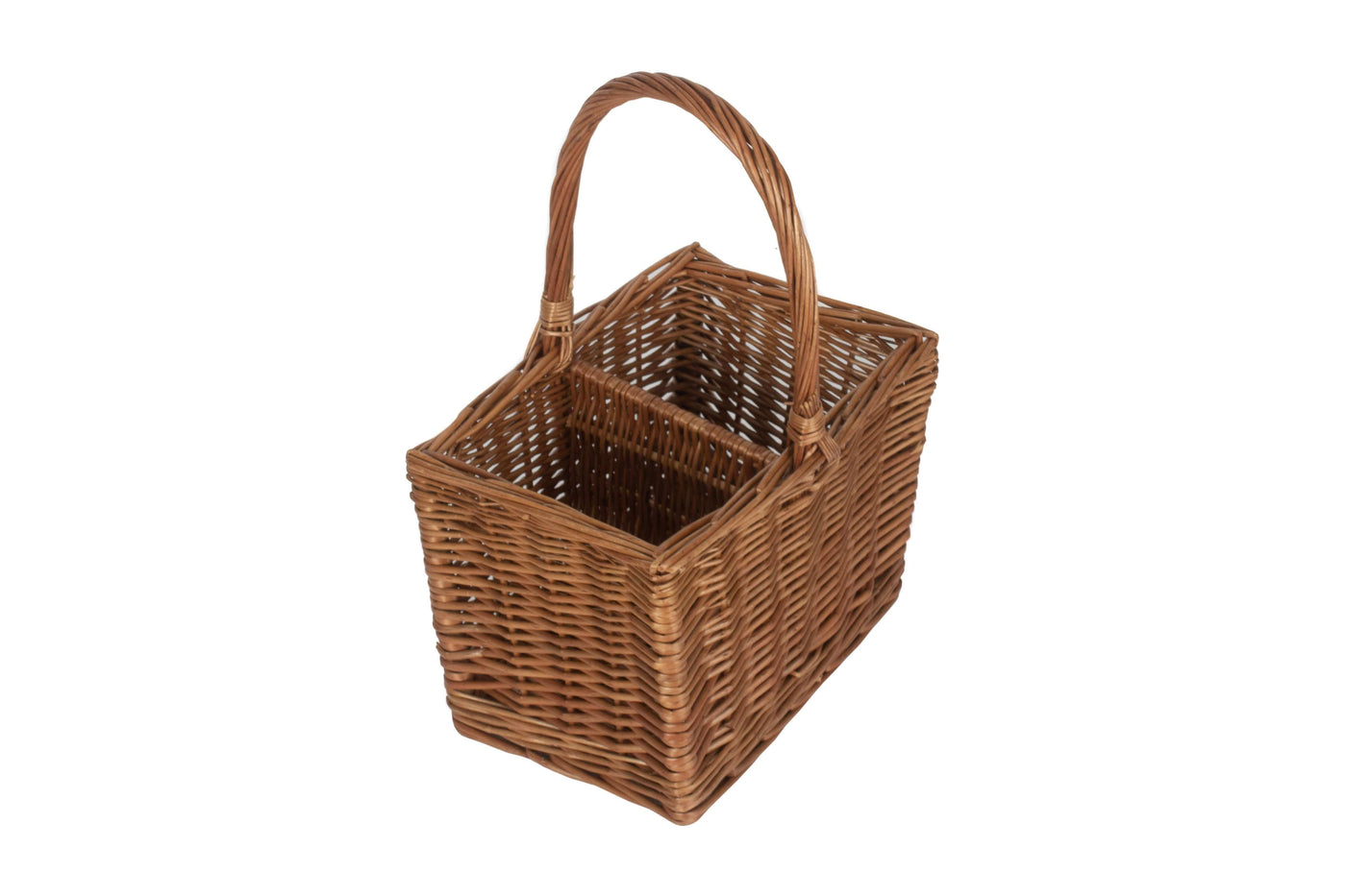 2 Bottle Wicker Wine Carrier