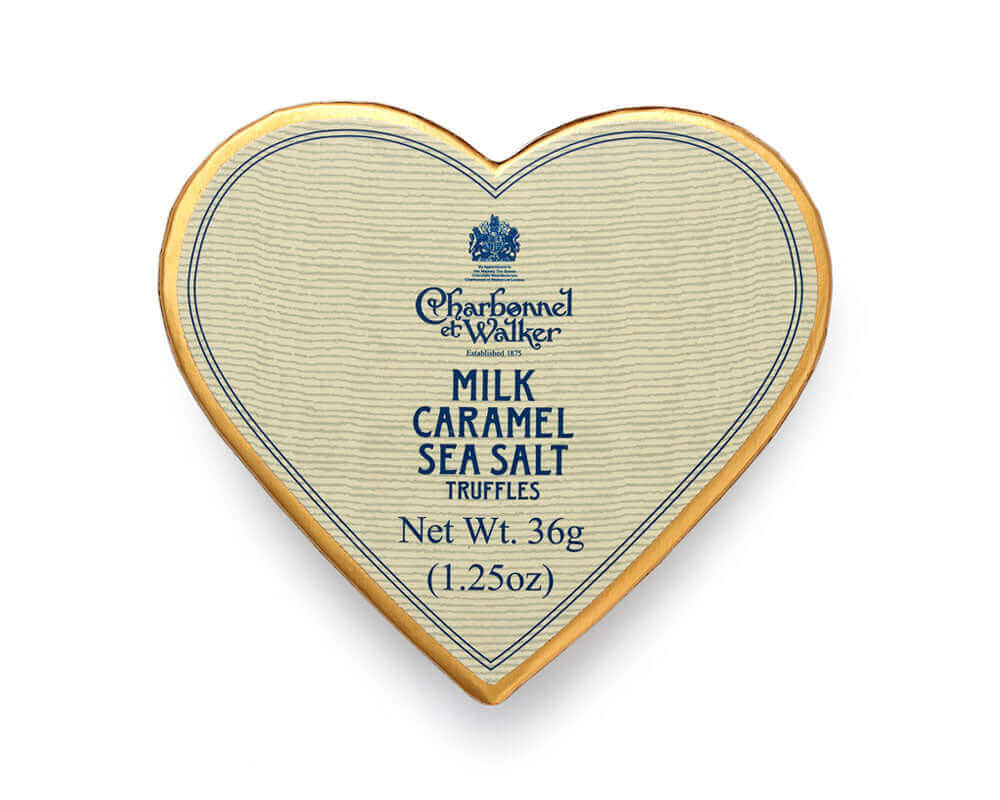 Milk Sea Salt Caramel Truffles Heart 36g