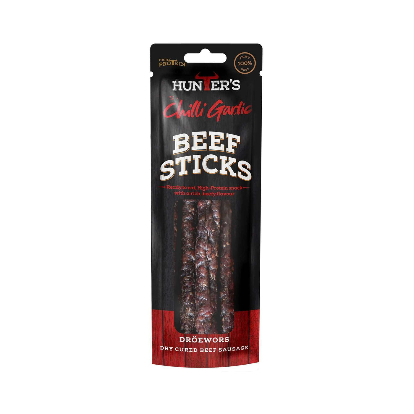 Hunters Chilli Garlic Beef Sticks 40g