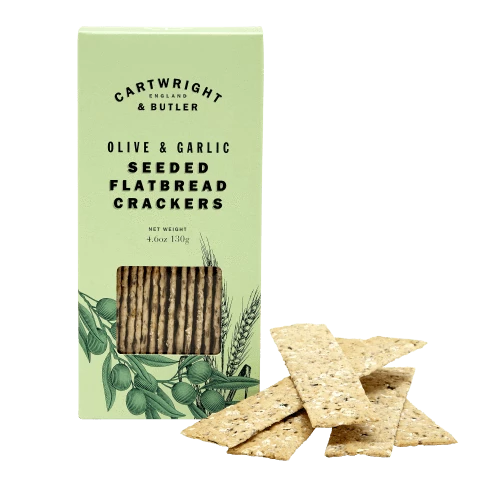 C&B Olive & Garlic Wheat Flatbread Crackers