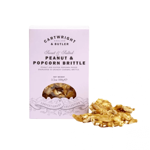 C&B Peanut & Popcorn Brittle in Carton