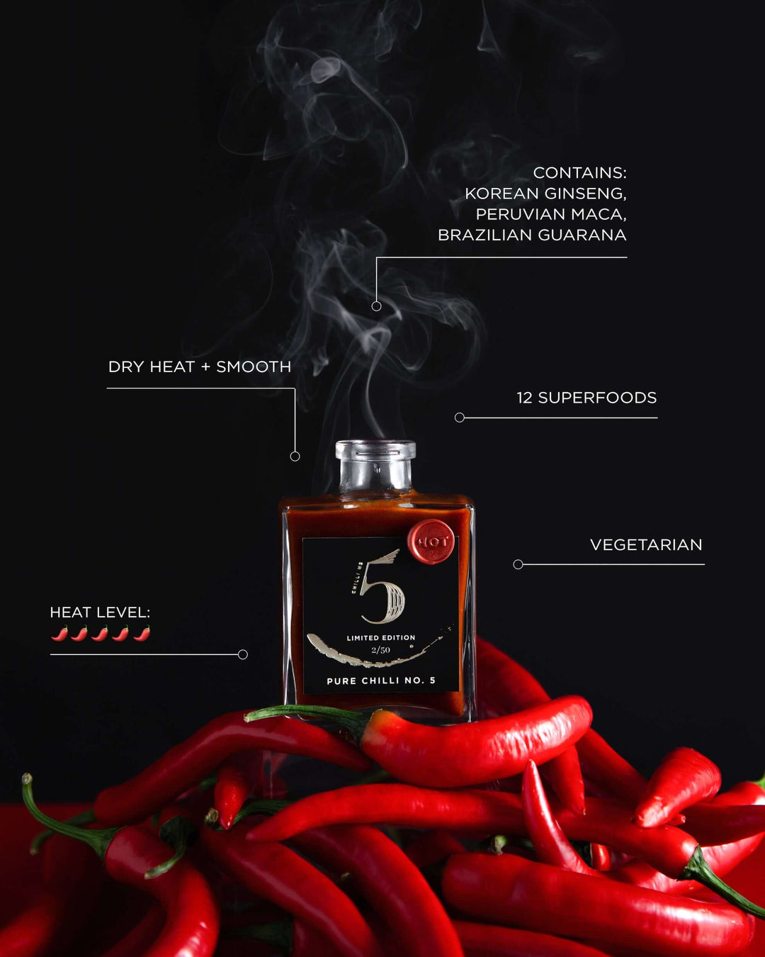 Chilli No5 Pure Chilli Hot Sauce 100ml