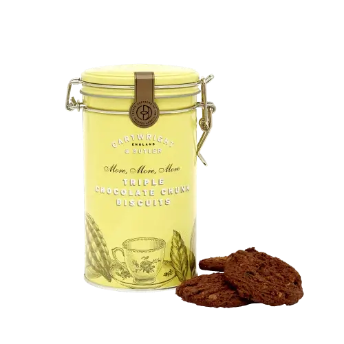 C&B Triple Chocolate Chunk Biscuits in Gift Tin 200g