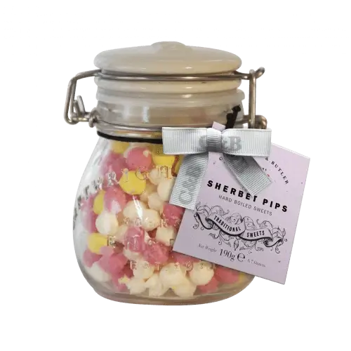 C&B Sherbet Pips Sweets in Gift Jar 190g