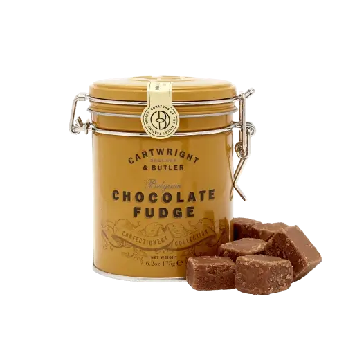 C&B Chocolate Fudge in Gift Tin 175g