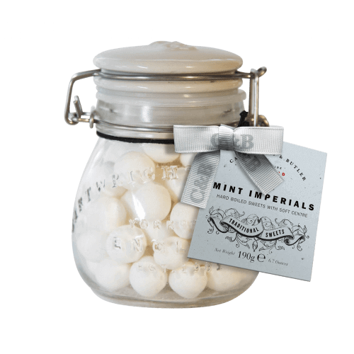 C&B Mint Imperials Sweets in Gift Jar 190g