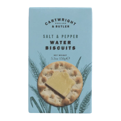 C&B Water biscuits with Sea Salt and Black Pepper 150g