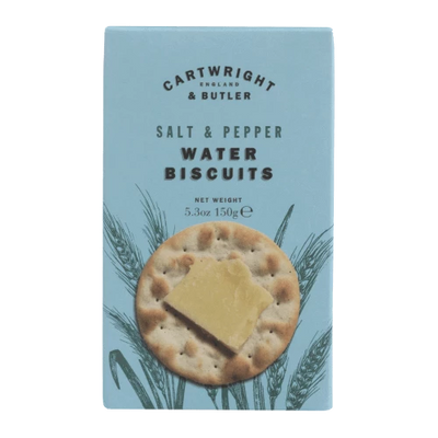 C&B Water biscuits with Sea Salt and Black Pepper 150g