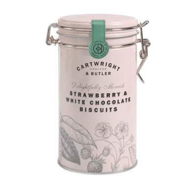 C&B Strawberry & White Chocolate Biscuits in Gift Tin 200g