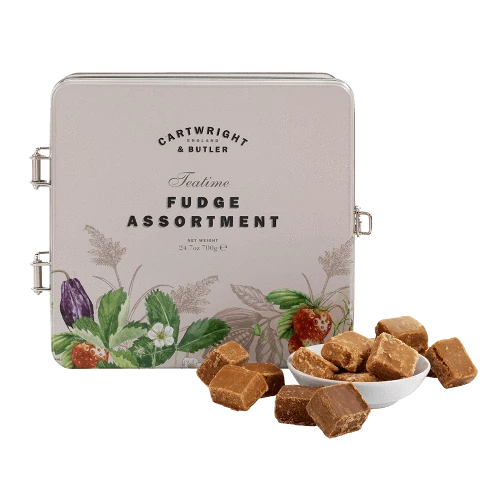 C&B Teatime Fudge Assortment in Luxury Gift Tin 4 x 175g