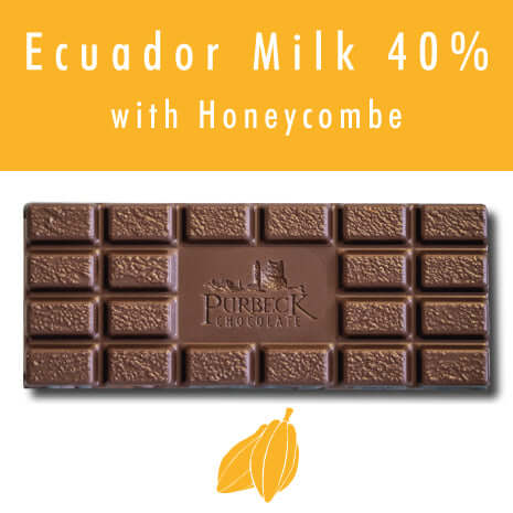 Purbeck 40% Milk with Honeycomb Chocolate Bar 100g